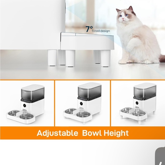 Automatic Cat Feeders, Smart Timed Automatic Dog Feeder, HD Camera Voice Video - Picture 4 of 10